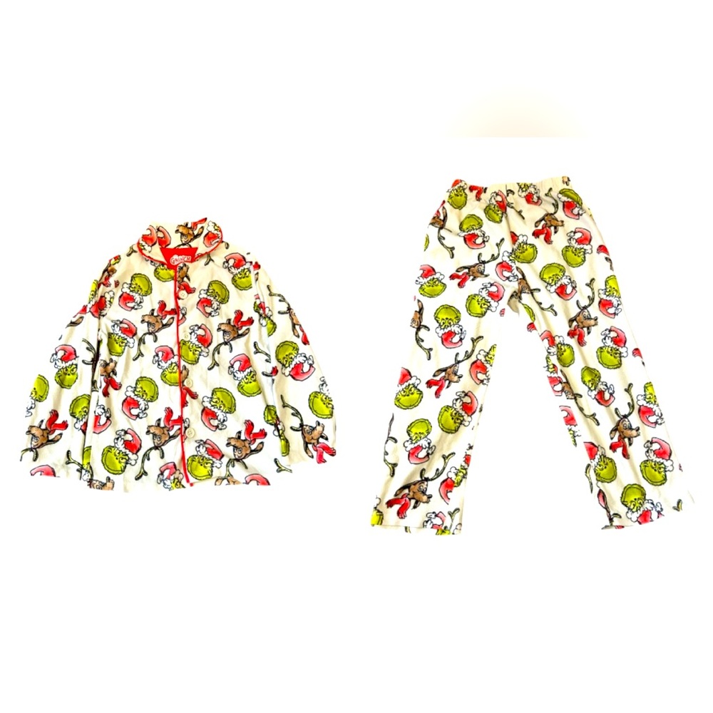 Grinch Christmas Kids Toddler Pajama Set Size 5T